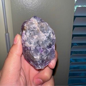Natural Rainbow Fluorite Rough Crystal Gemstone